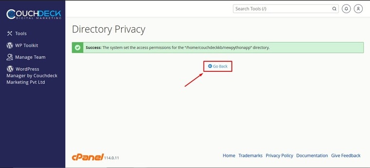 How-to-setup-Directory-Privacy-Go-back-button